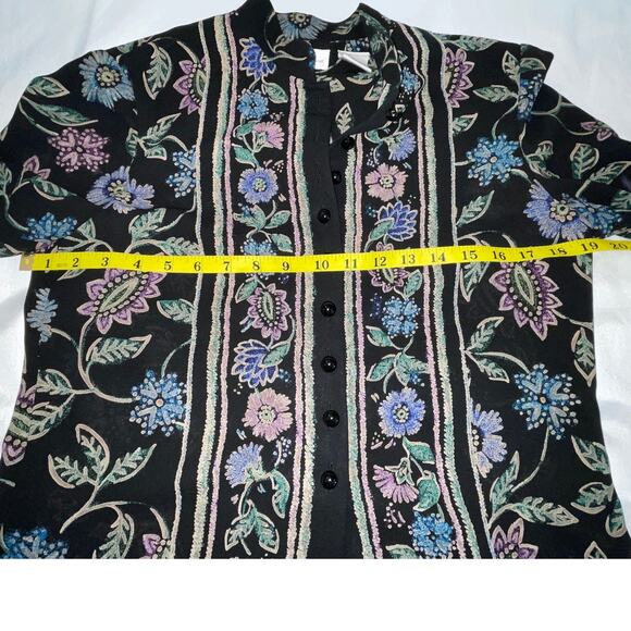 Liz Claiborne Dresses Tunic Top - Size 4 - Gorgeous Floral Design - Picture 7 of 11